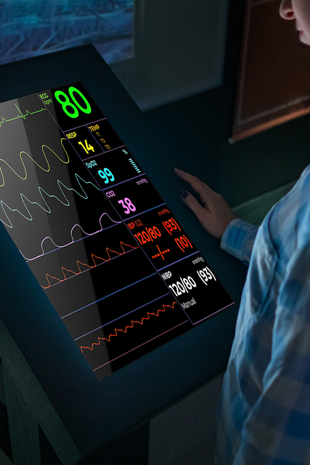 파파메디컬 생체신호 측정 화면